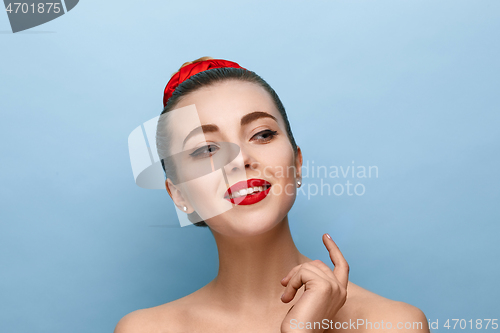 Image of Beautiful girl face, ideal skin