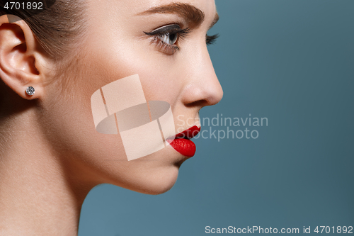 Image of Beautiful girl face, ideal skin