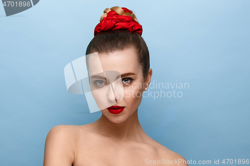 Image of Beautiful girl face, ideal skin