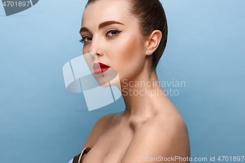 Image of Beautiful girl face, ideal skin