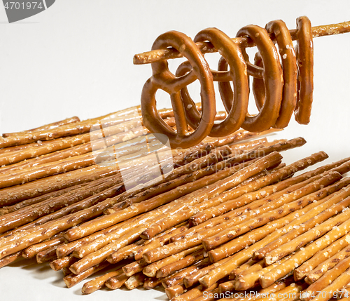 Image of salt sticks and pretzels