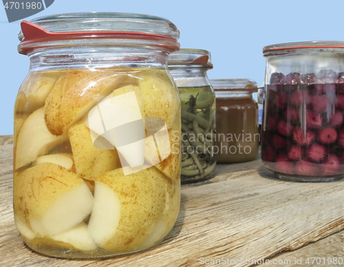 Image of some preserving bottles