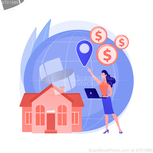 Image of International and non-resident taxes abstract concept vector illustration.