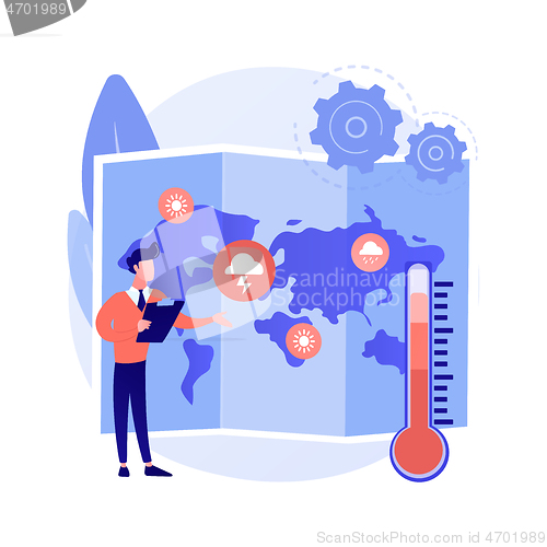 Image of Meteorology abstract concept vector illustration.