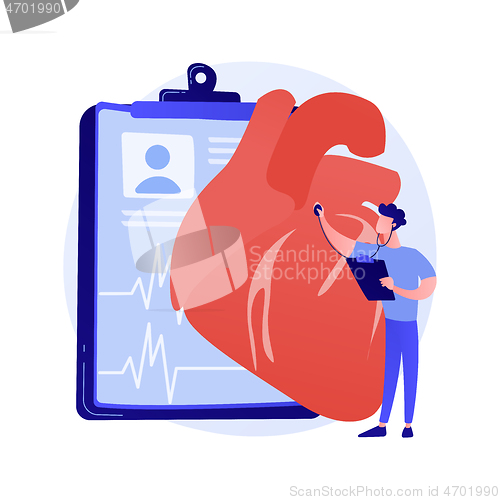 Image of Hearing screening abstract concept vector illustration.