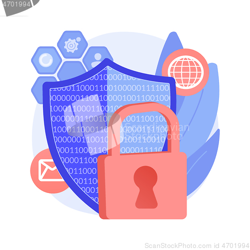 Image of Privacy engineering abstract concept vector illustration.