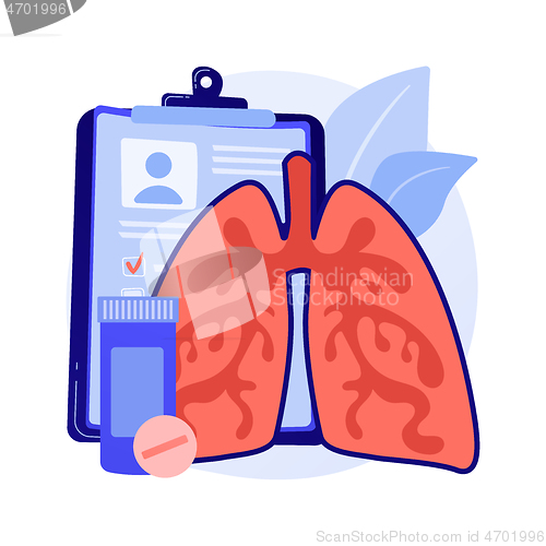 Image of Chronic obstructive pulmonary disease abstract concept vector illustration.