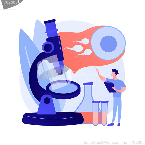 Image of Infertility diagnosis abstract concept vector illustration.