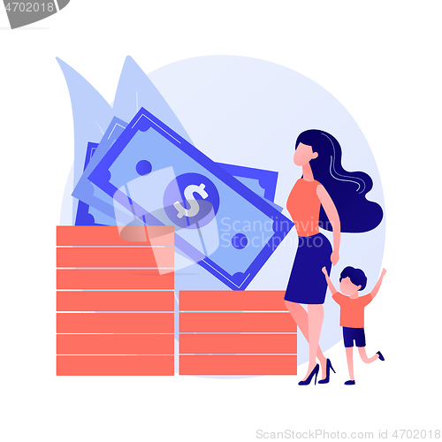 Image of Family account vector concept metaphor