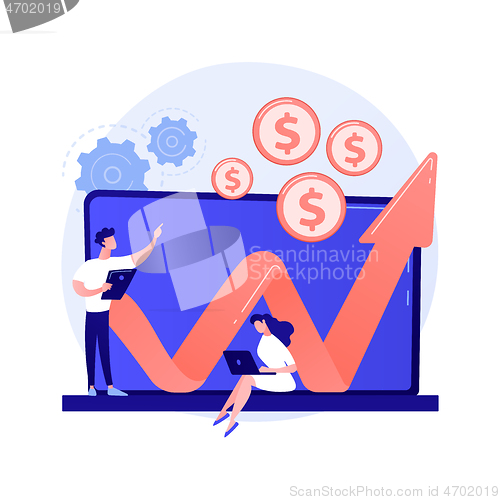 Image of Investment fund abstract concept vector illustration.