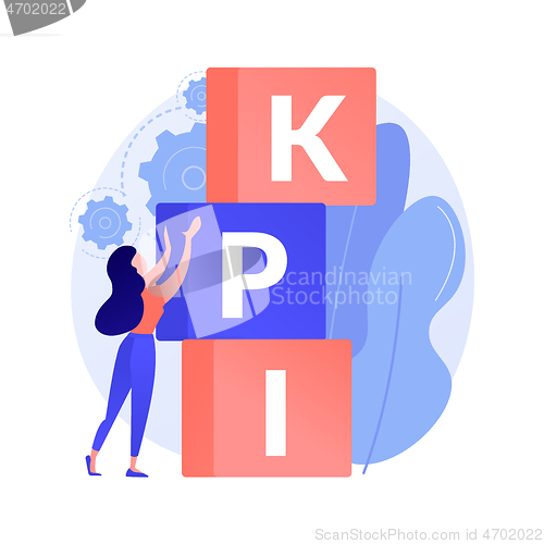 Image of KPI abstract concept vector illustration.