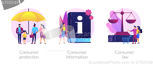 Image of Consumer protection vector concept metaphors.