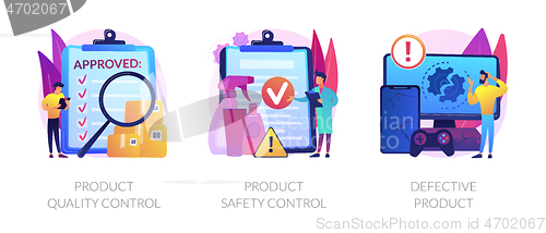 Image of Product manufacturing abstract concept vector illustrations.