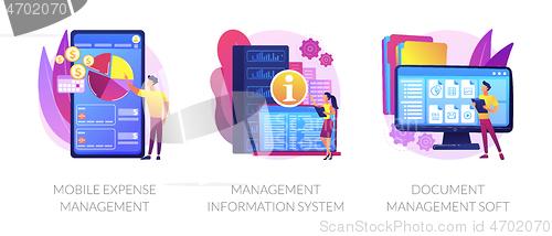 Image of Business management systems vector concept metaphors