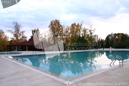 Image of Autumn swimming pool