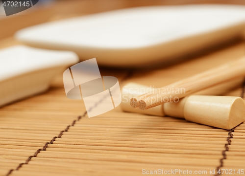 Image of japanese chopsticks on stand