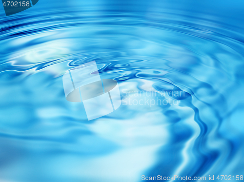 Image of Bright blue abstract background with water ripples pattern