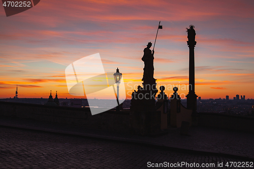 Image of Main entrance to cafe next to Prague Castle