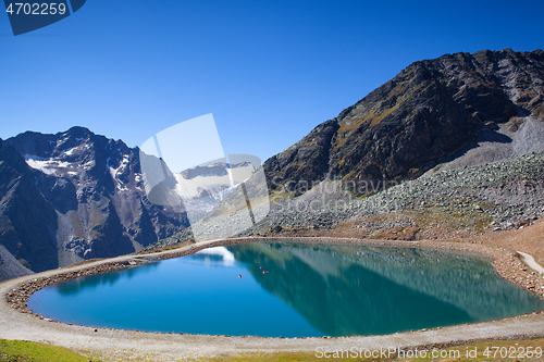 Image of The Tiefenbach glacier located near Sölden in the Ötztal Alps 