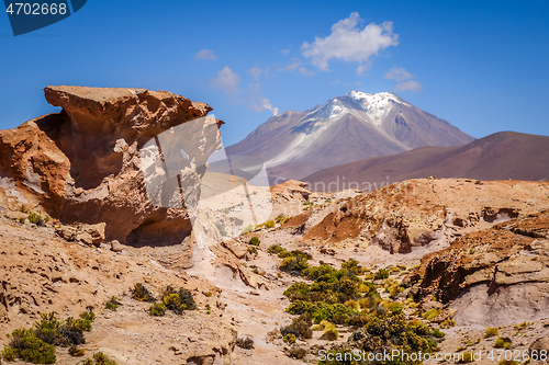 Image of Mountains and desert landscape in sud lipez, Bolivia