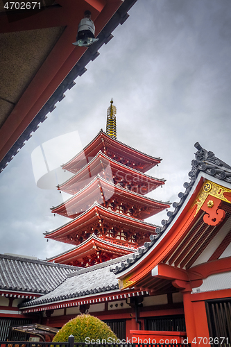 Image of Pagoda in Senso-ji temple, Tokyo, Japan