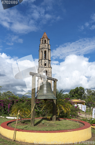 Image of Manaca Iznaga Tower and bell in Valley of the Sugar Mills