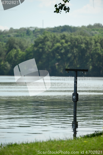 Image of Flood caused by Dniester river spill after heavy rains set in Vadul lui Voda beach area