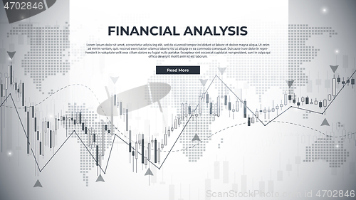 Image of Financial Analysis Webpage Banner Concept.