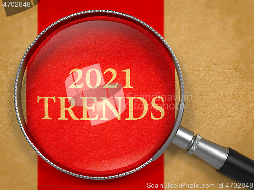 Image of 2021 Trends through Magnifying Glass.