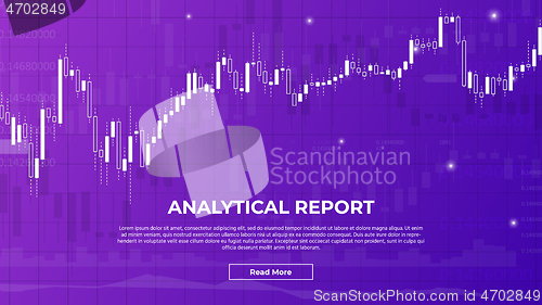 Image of Analytical Report Background with Charts.