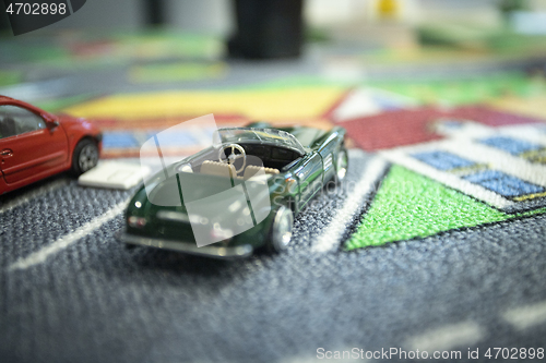 Image of Parked Toy Cars