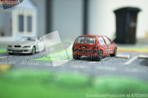 Image of Parked Toy Cars