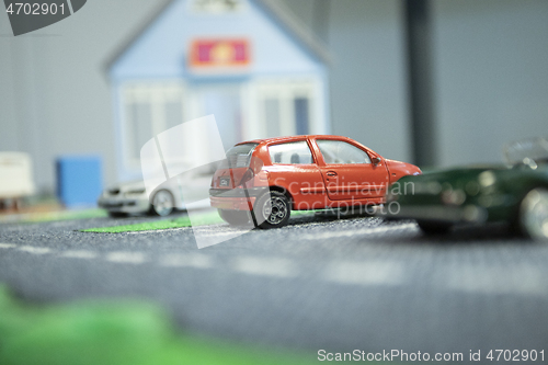 Image of Parked Toy Cars