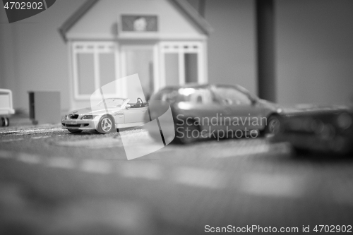 Image of Parked Toy Cars