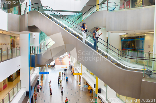 Image of Central Boat Quay mall. Singapore