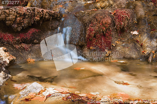 Image of small cascade on mountain stream