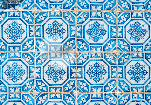 Image of Traditional Portuguese glazed tiles