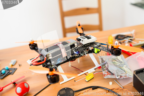 Image of Flying Drone building 