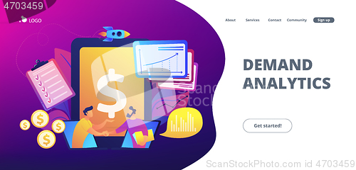 Image of Demand planning concept landing page.