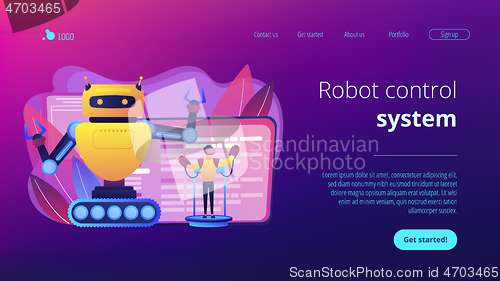 Image of Remotely operated robots concept landing page.