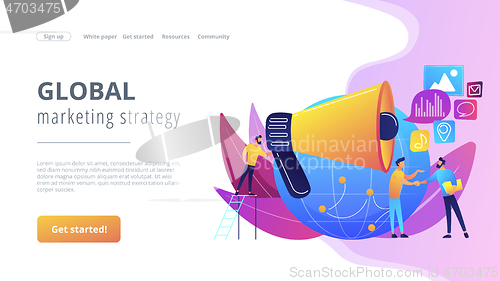 Image of Macromarketing concept landing page.