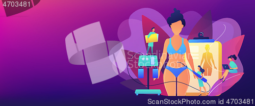 Image of Liposuction concept banner header.