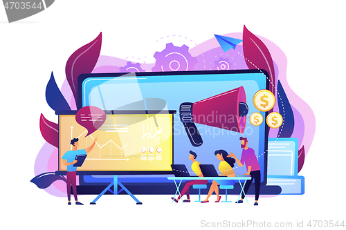 Image of Marketing meetup concept vector illustration.