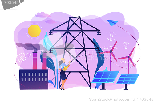 Image of Alternative energy concept vector illustration.