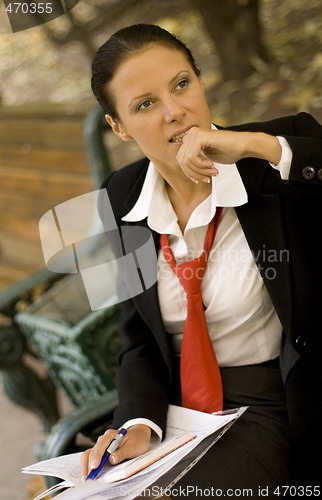 Image of portrait of businesswoman