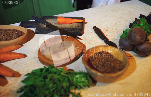 Image of Vegetables on a table