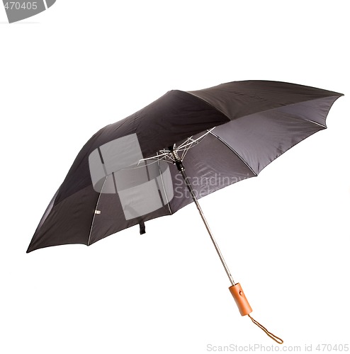 Image of Black Umbrella, White Isolation