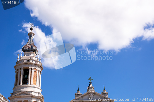 Image of details of the Basilica della Santa Casa in Italy Marche