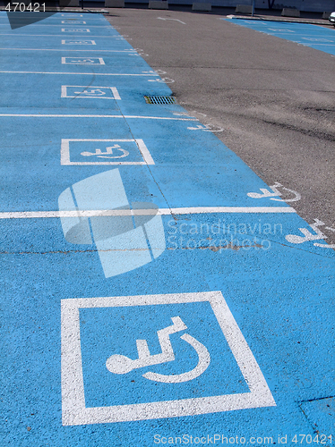 Image of Parking lots  for disabled persons  