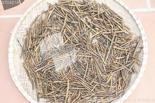 Image of Mung beans in basket